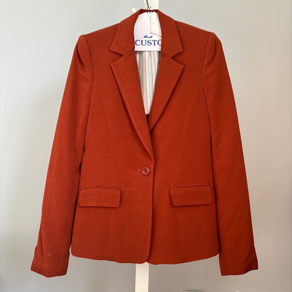 Alice + Olivia Size S Burnt Orange Blazer